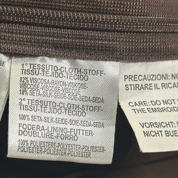 MARELLA brown velvet embellish  Regencycore burnout  baby doll top size 8 Fariy - Picture 11 of 11